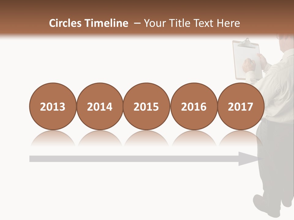 A Construction Safety Inspector Marking His Checklist - Full View - Isolated PowerPoint Template