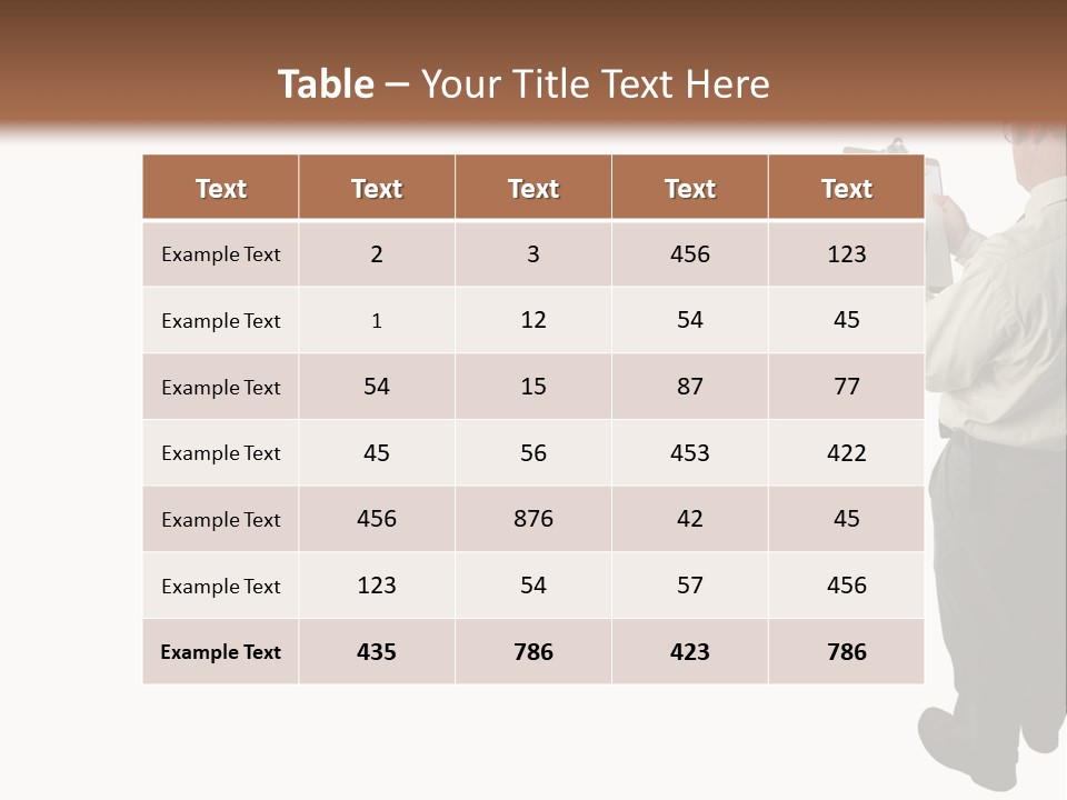 A Construction Safety Inspector Marking His Checklist - Full View - Isolated PowerPoint Template