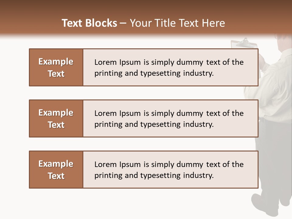 A Construction Safety Inspector Marking His Checklist - Full View - Isolated PowerPoint Template