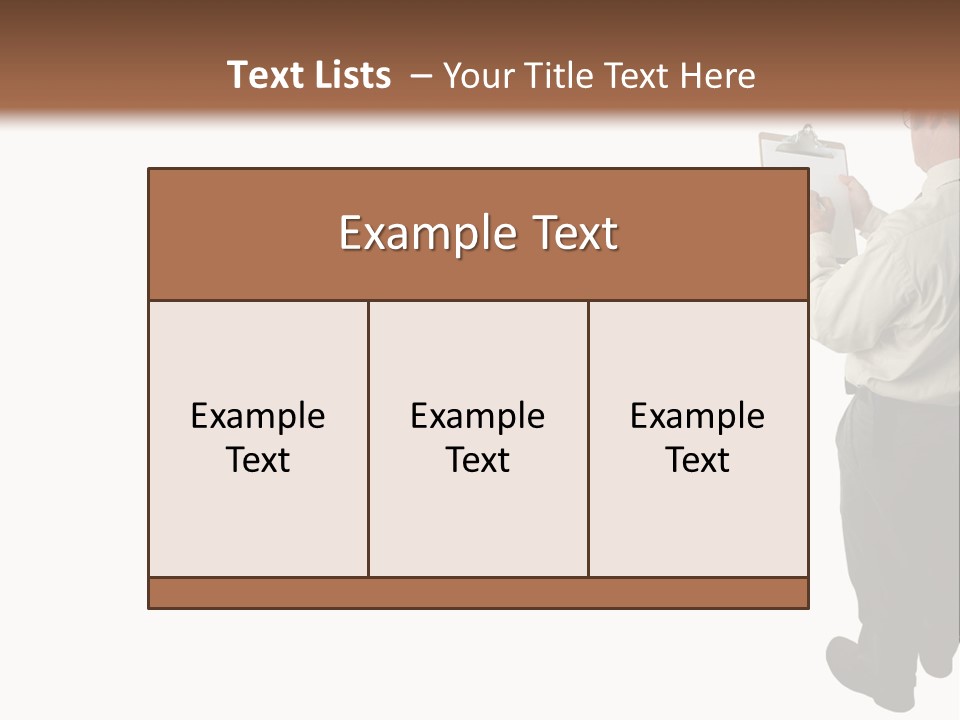 A Construction Safety Inspector Marking His Checklist - Full View - Isolated PowerPoint Template