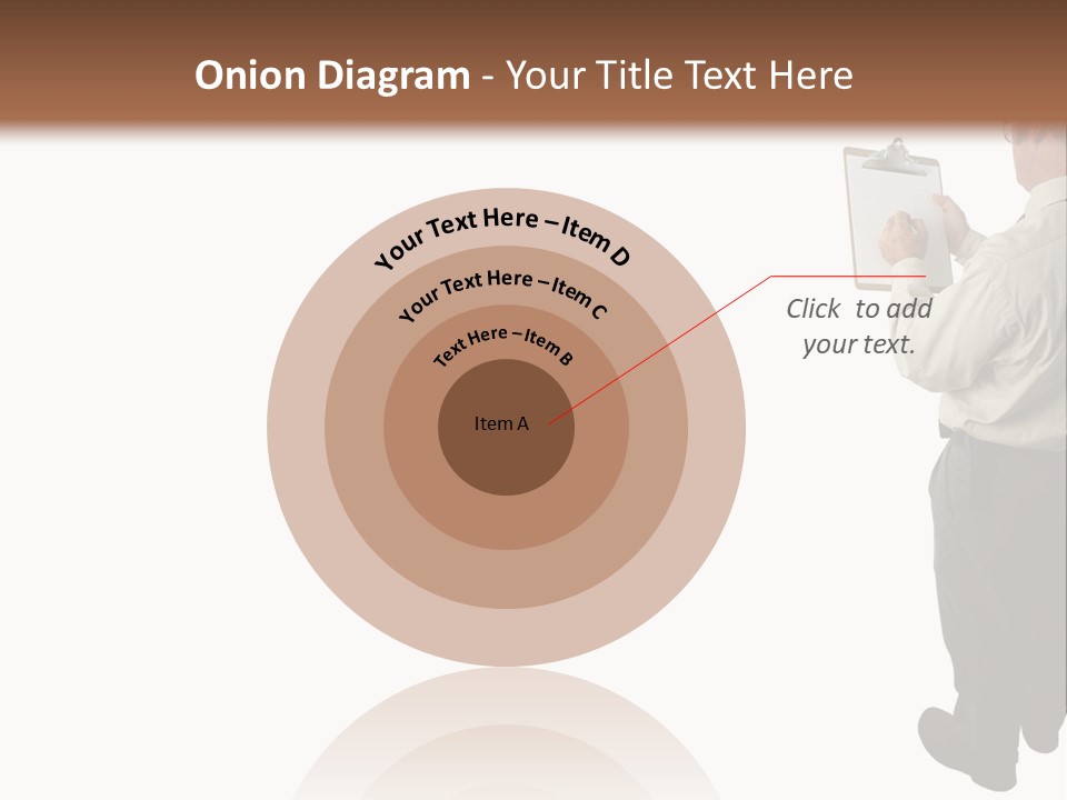 A Construction Safety Inspector Marking His Checklist - Full View - Isolated PowerPoint Template