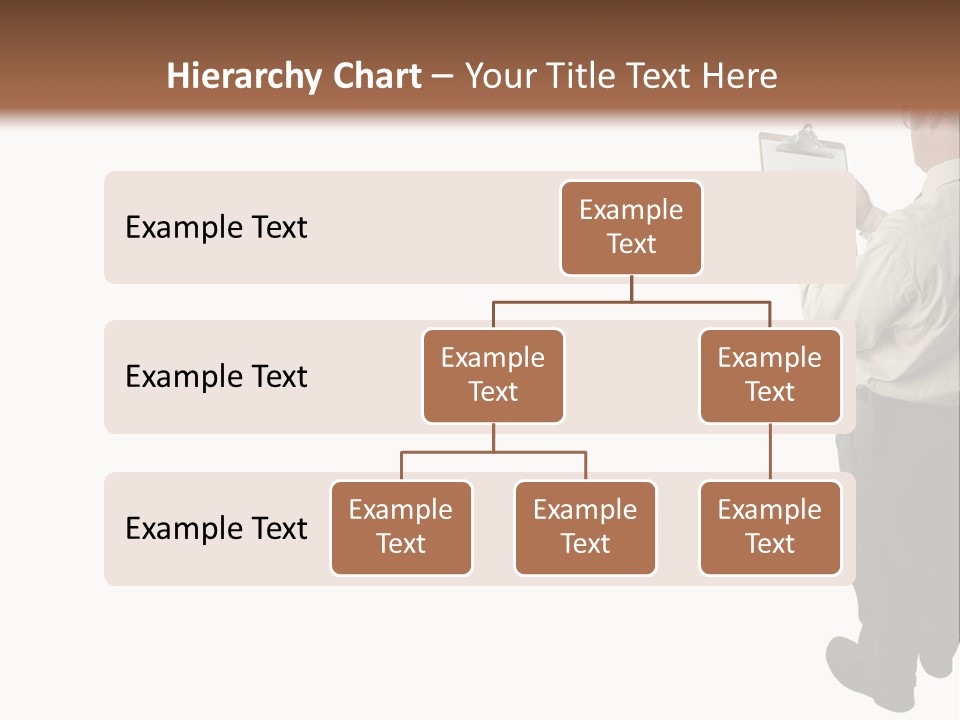 A Construction Safety Inspector Marking His Checklist - Full View - Isolated PowerPoint Template
