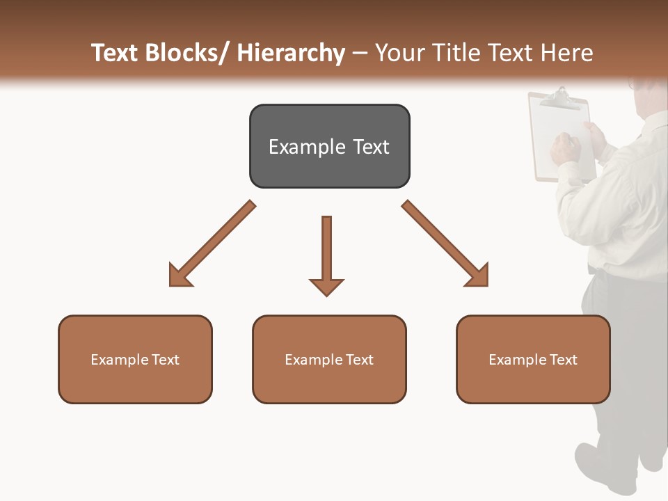 A Construction Safety Inspector Marking His Checklist - Full View - Isolated PowerPoint Template