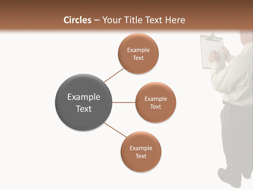 A Construction Safety Inspector Marking His Checklist - Full View - Isolated PowerPoint Template