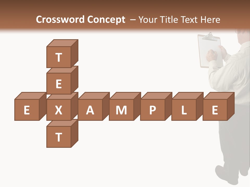A Construction Safety Inspector Marking His Checklist - Full View - Isolated PowerPoint Template