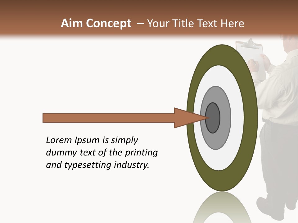 A Construction Safety Inspector Marking His Checklist - Full View - Isolated PowerPoint Template