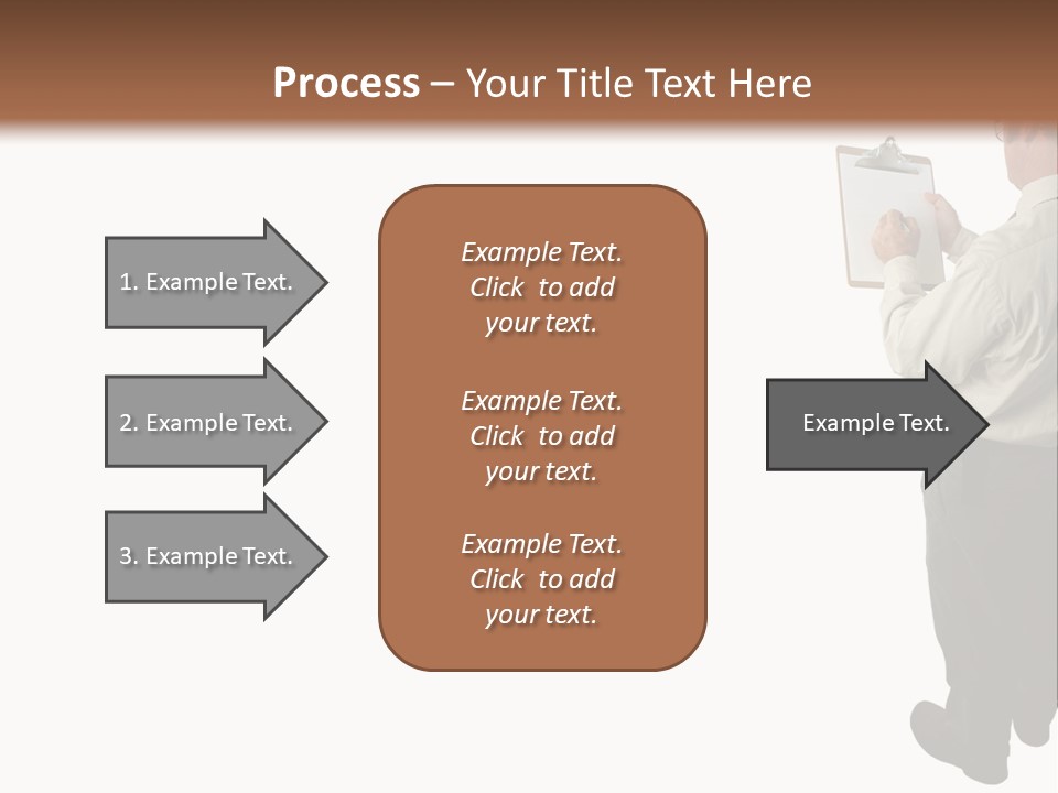 A Construction Safety Inspector Marking His Checklist - Full View - Isolated PowerPoint Template