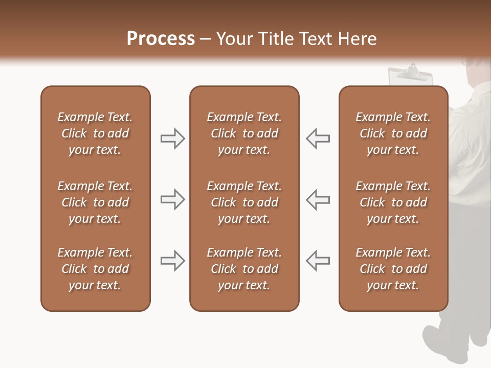 A Construction Safety Inspector Marking His Checklist - Full View - Isolated PowerPoint Template