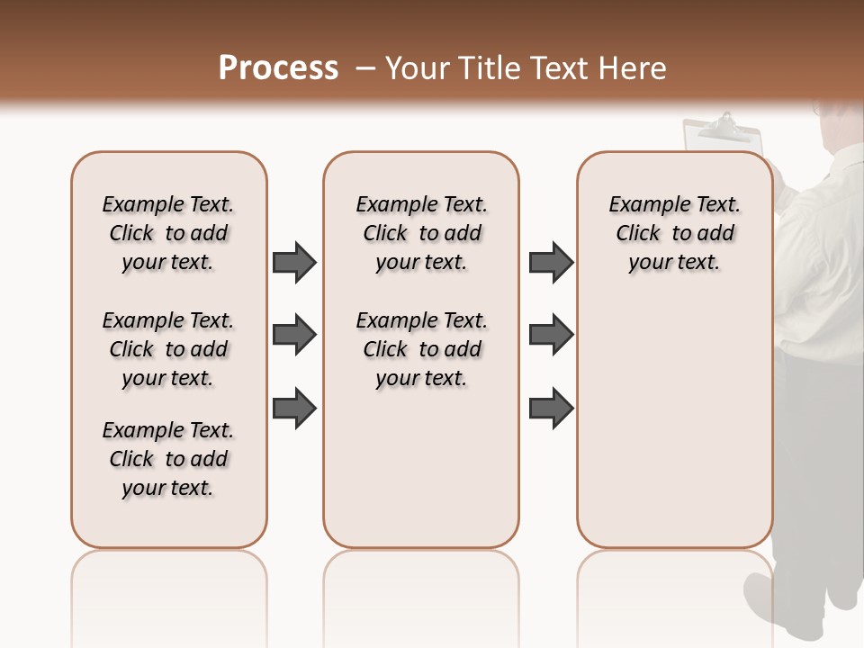 A Construction Safety Inspector Marking His Checklist - Full View - Isolated PowerPoint Template