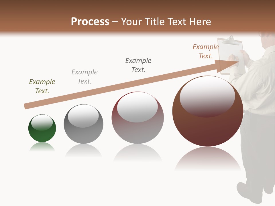 A Construction Safety Inspector Marking His Checklist - Full View - Isolated PowerPoint Template