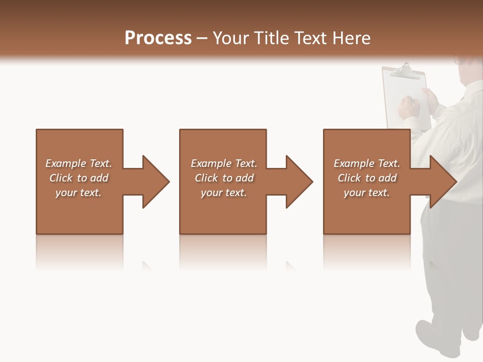 A Construction Safety Inspector Marking His Checklist - Full View - Isolated PowerPoint Template
