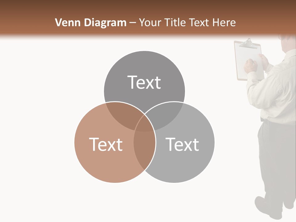 A Construction Safety Inspector Marking His Checklist - Full View - Isolated PowerPoint Template