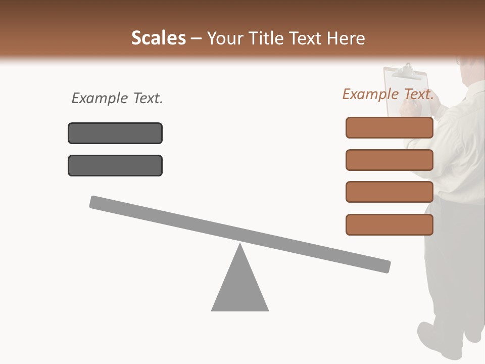 A Construction Safety Inspector Marking His Checklist - Full View - Isolated PowerPoint Template