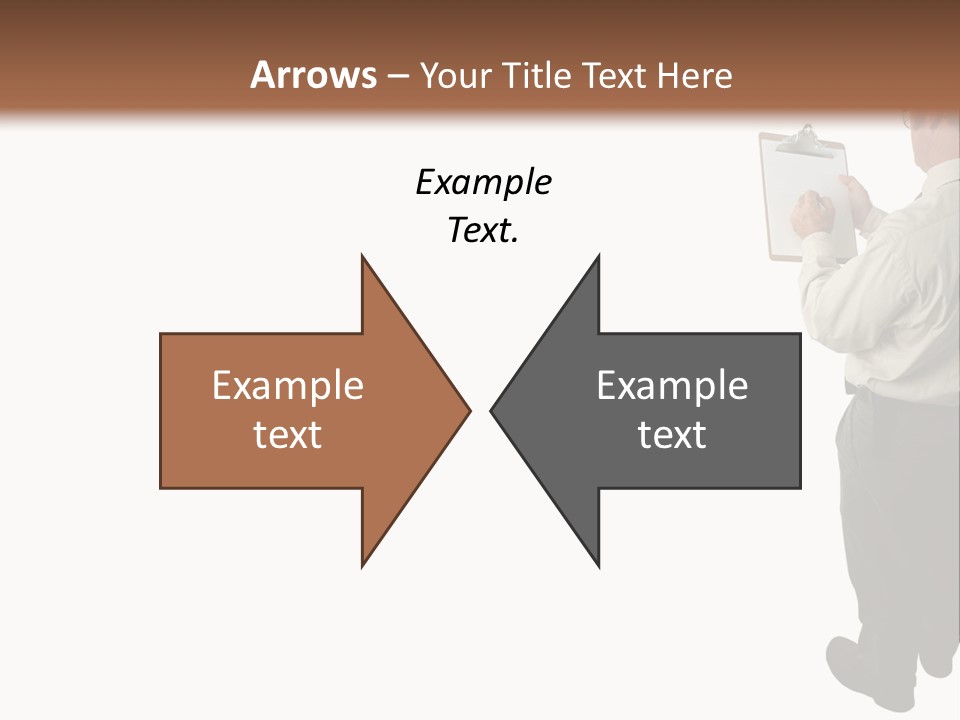 A Construction Safety Inspector Marking His Checklist - Full View - Isolated PowerPoint Template
