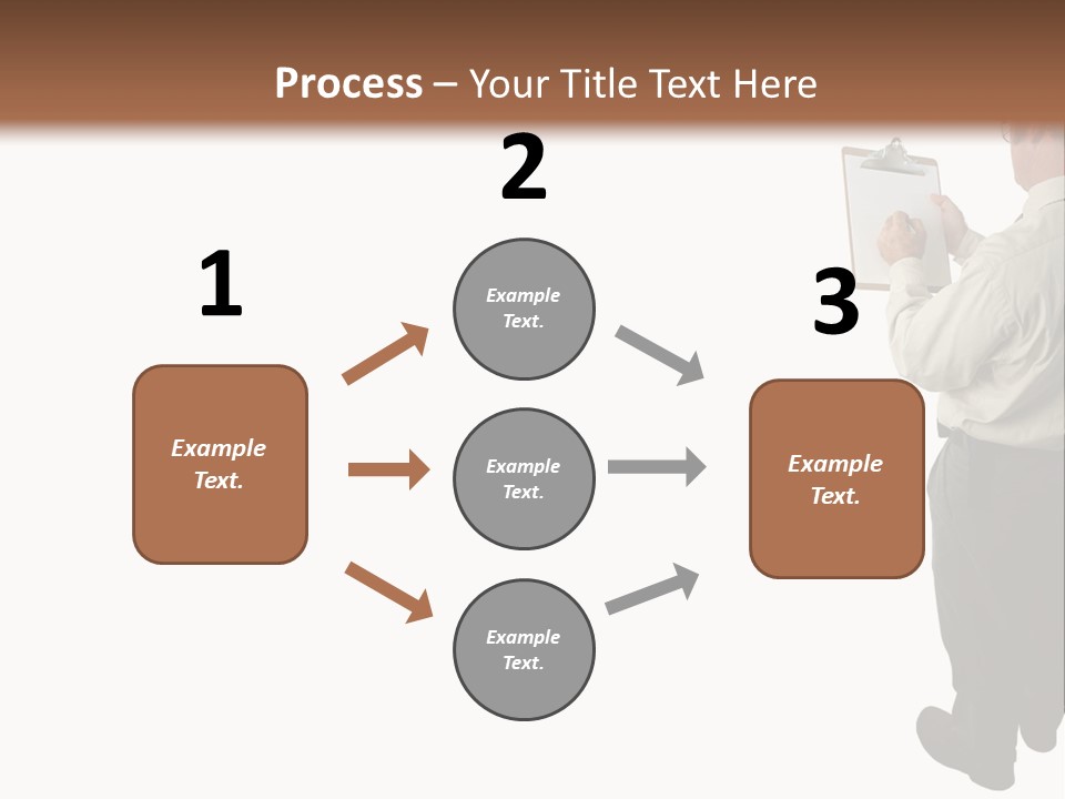 A Construction Safety Inspector Marking His Checklist - Full View - Isolated PowerPoint Template