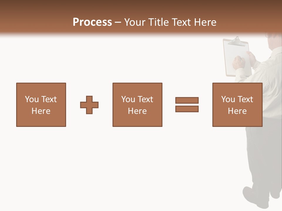 A Construction Safety Inspector Marking His Checklist - Full View - Isolated PowerPoint Template