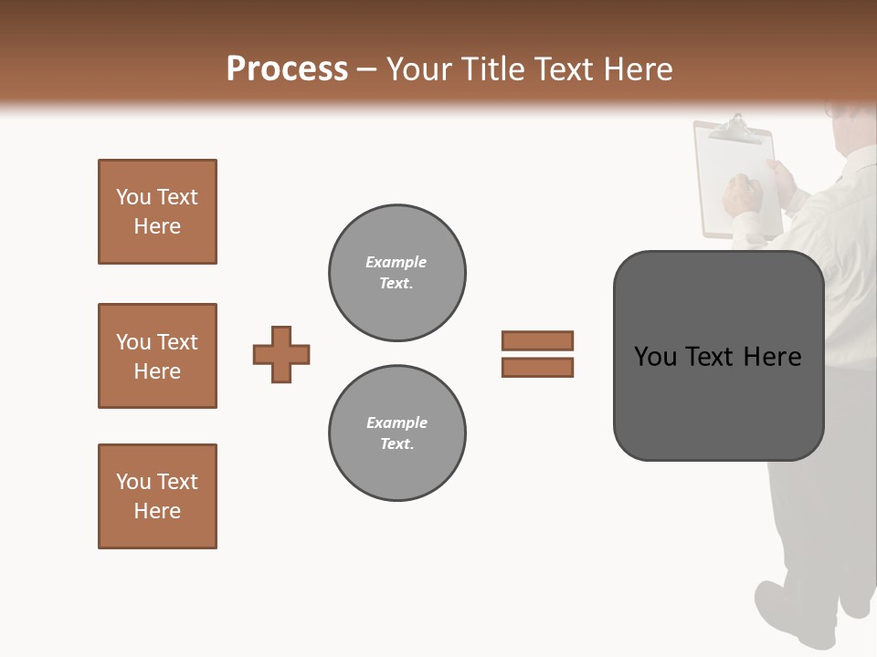 A Construction Safety Inspector Marking His Checklist - Full View - Isolated PowerPoint Template