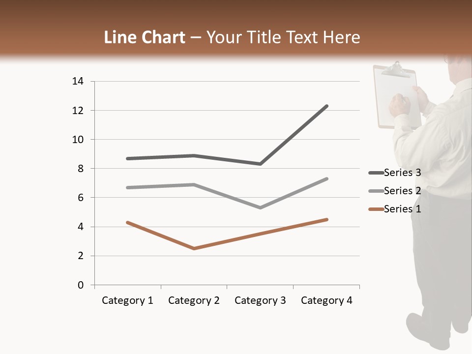A Construction Safety Inspector Marking His Checklist - Full View - Isolated PowerPoint Template