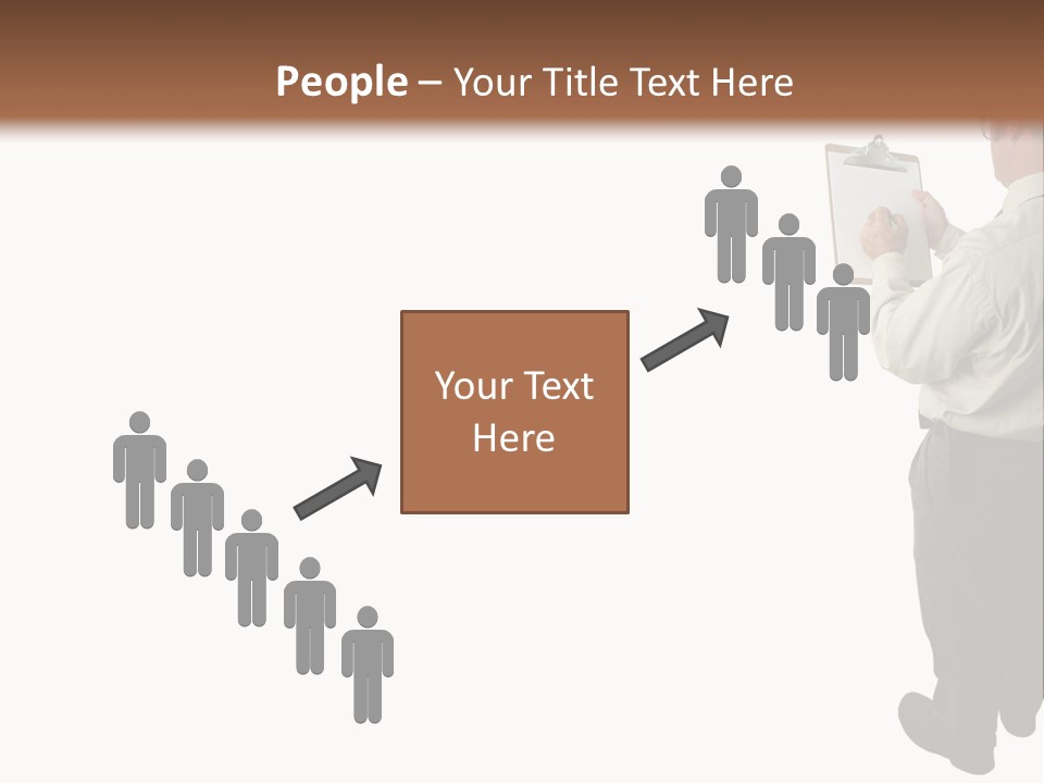 A Construction Safety Inspector Marking His Checklist - Full View - Isolated PowerPoint Template