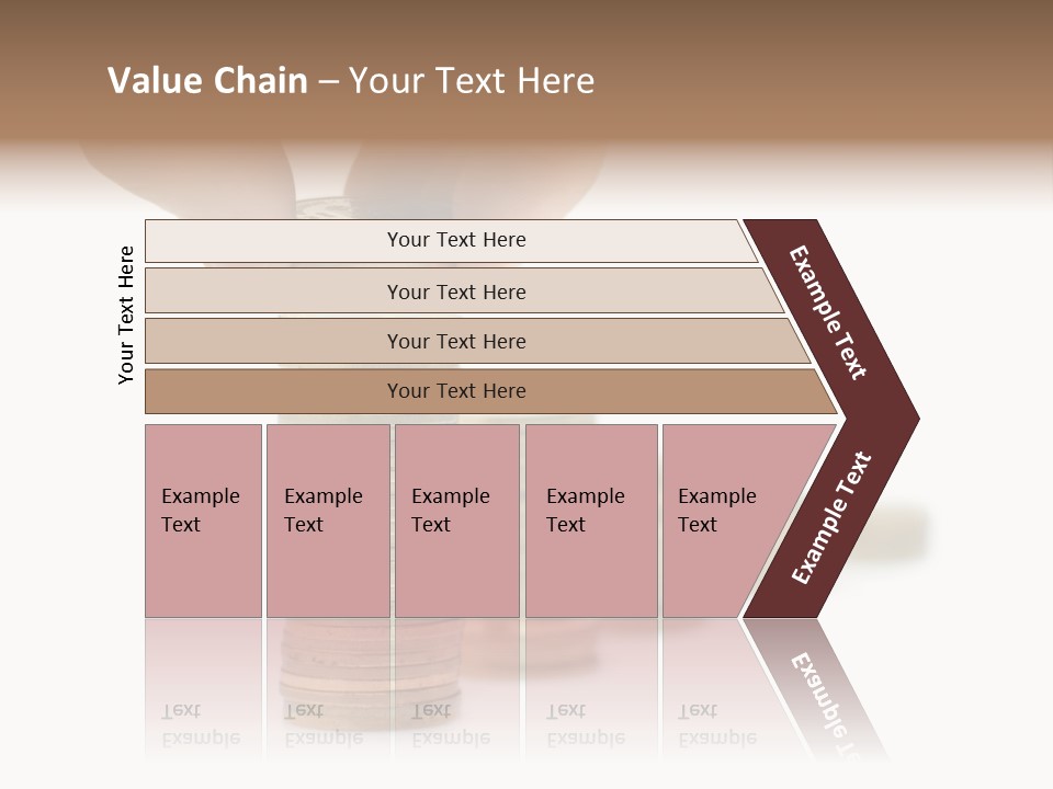 A Person Stacking Coins In Front Of A White Background PowerPoint Template