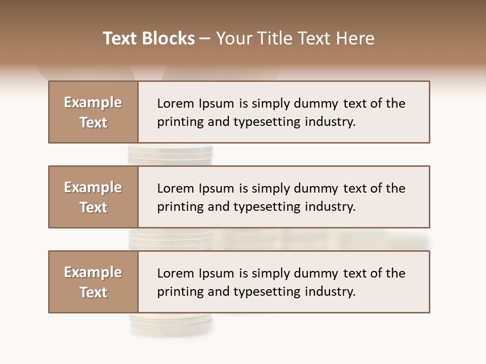 A Person Stacking Coins In Front Of A White Background PowerPoint Template