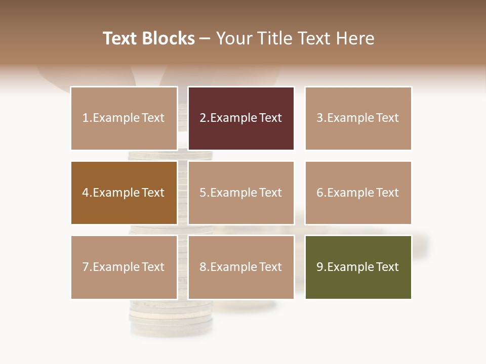 A Person Stacking Coins In Front Of A White Background PowerPoint Template