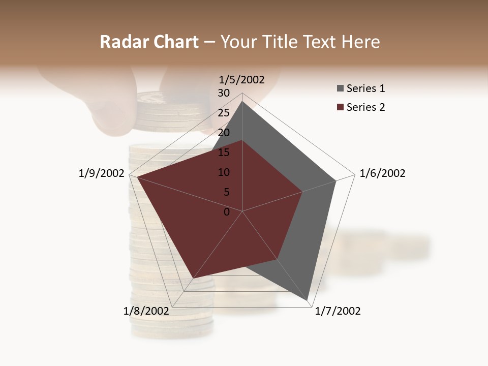 A Person Stacking Coins In Front Of A White Background PowerPoint Template