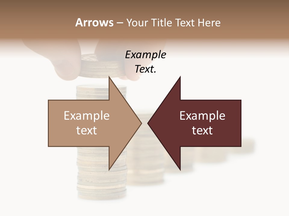 A Person Stacking Coins In Front Of A White Background PowerPoint Template