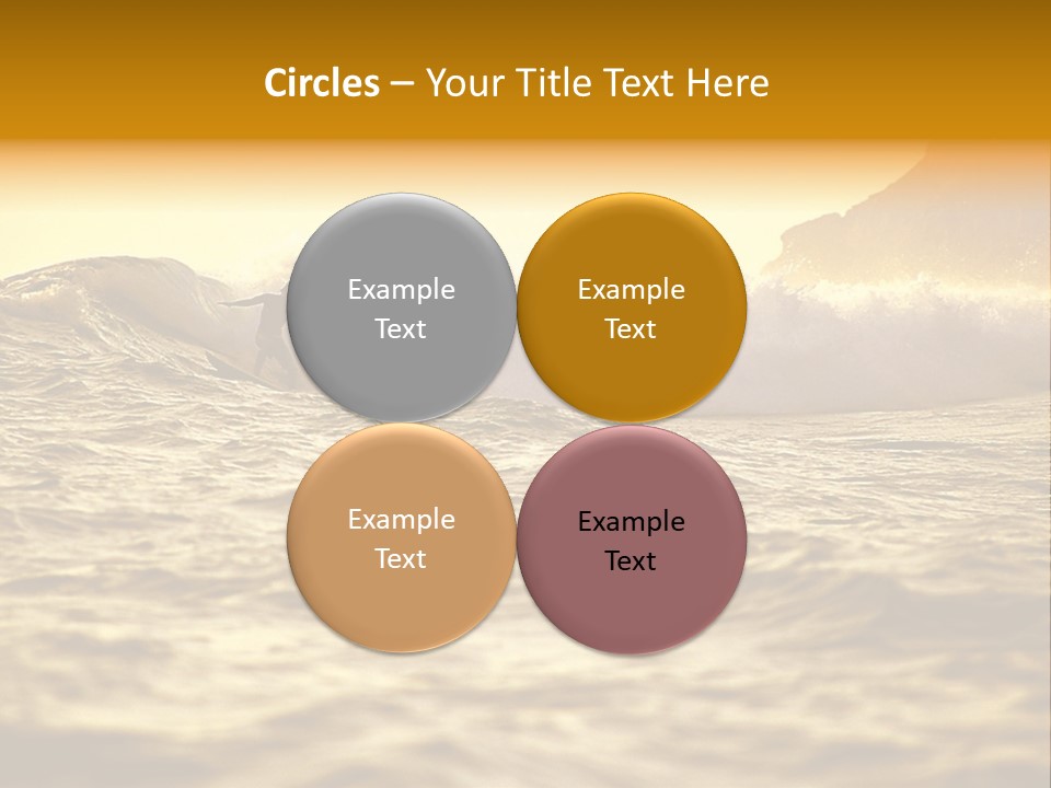 Sunrise Surfing PowerPoint Template