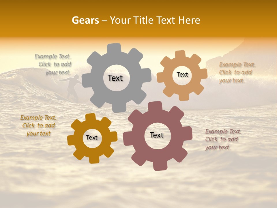 Sunrise Surfing PowerPoint Template