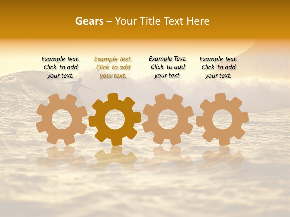 Sunrise Surfing PowerPoint Template