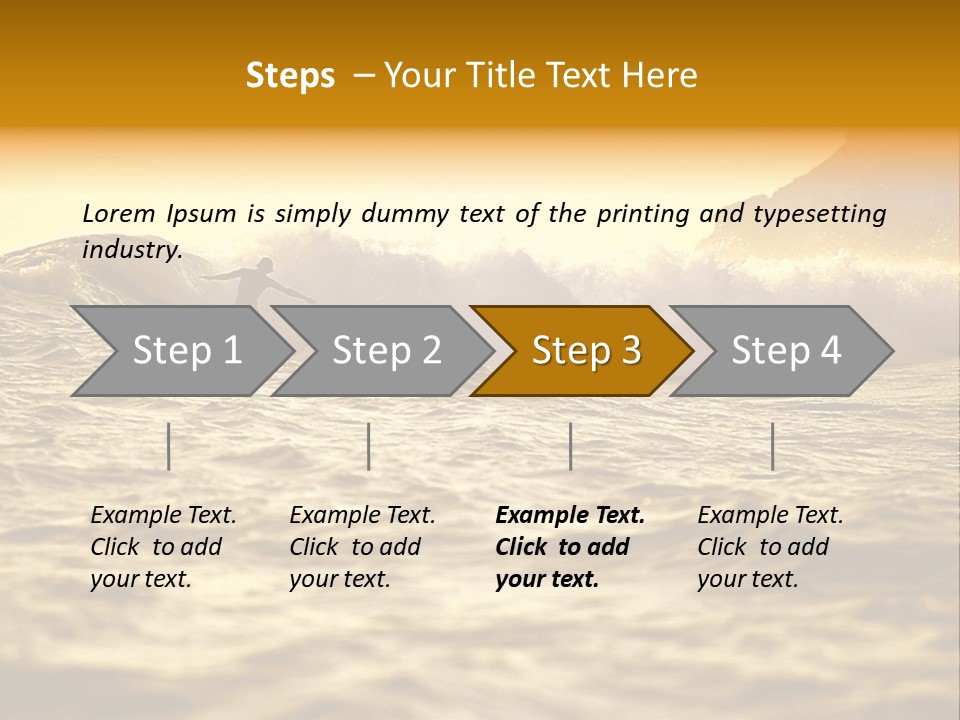 Sunrise Surfing PowerPoint Template