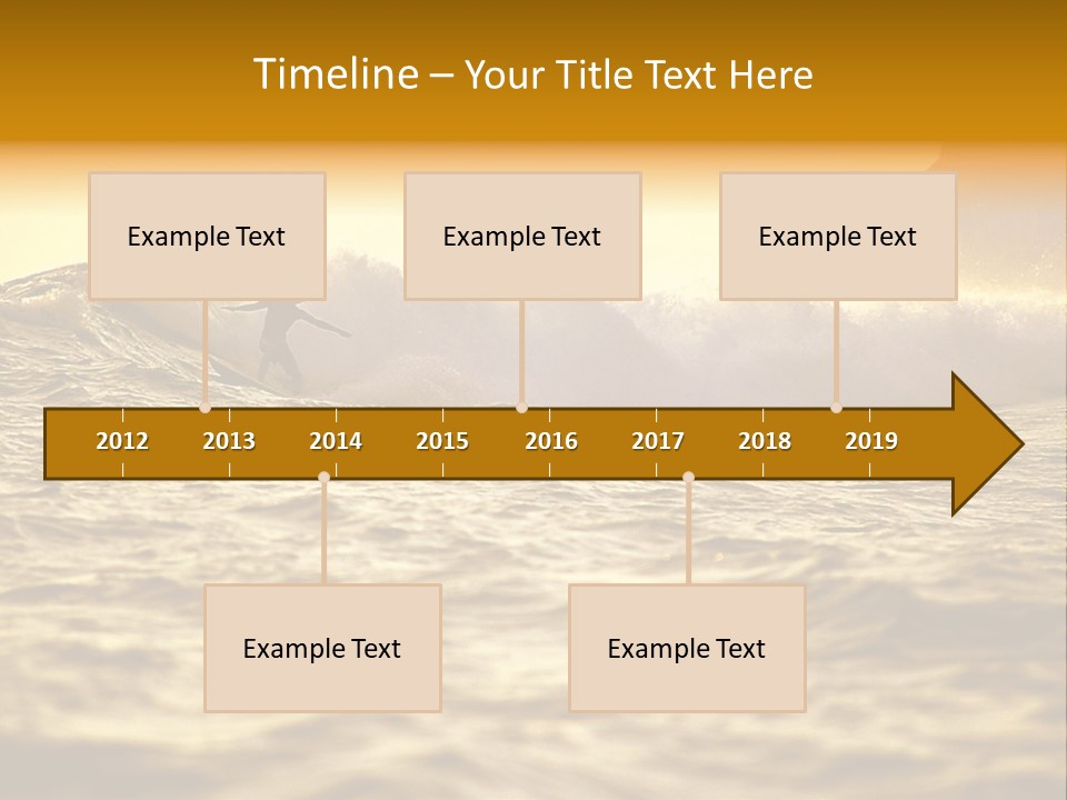 Sunrise Surfing PowerPoint Template