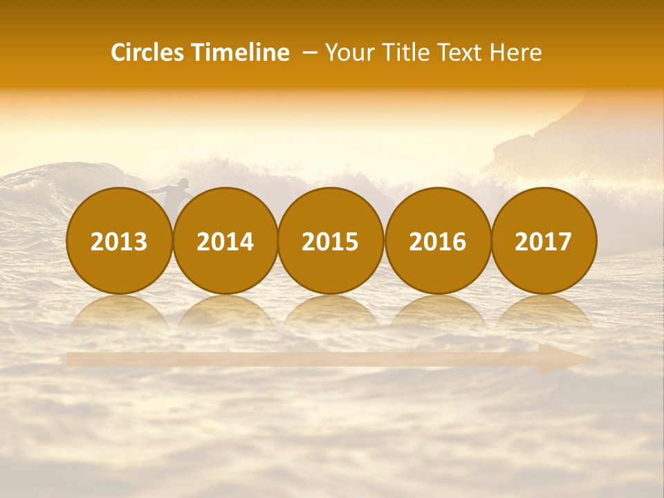 Sunrise Surfing PowerPoint Template