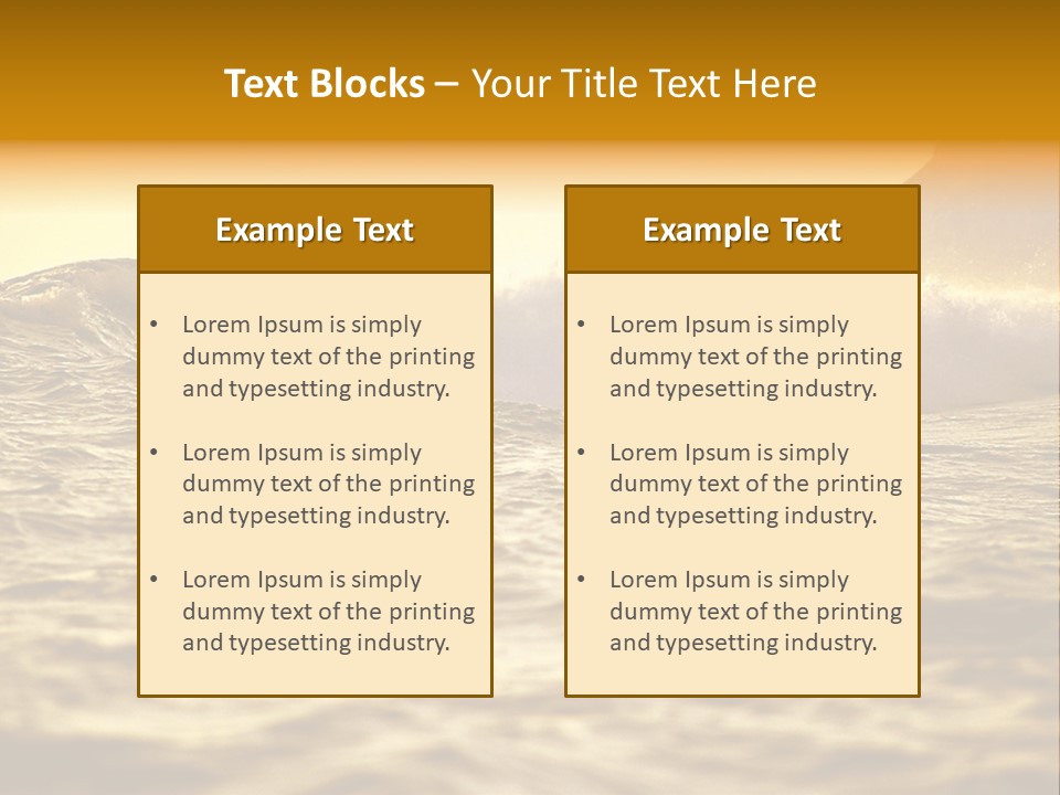 Sunrise Surfing PowerPoint Template