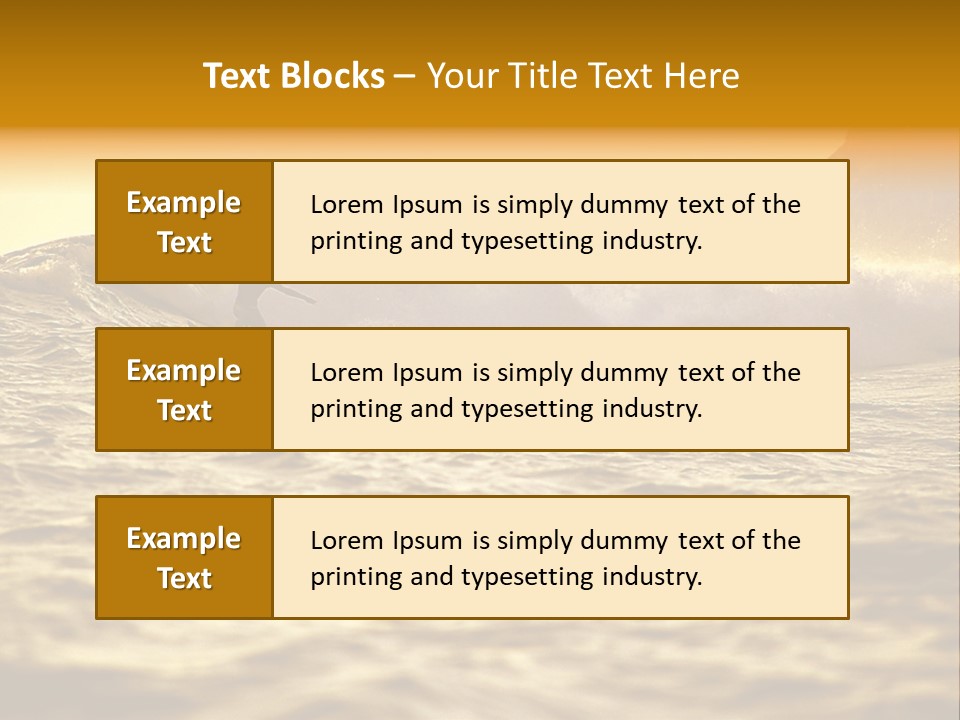 Sunrise Surfing PowerPoint Template
