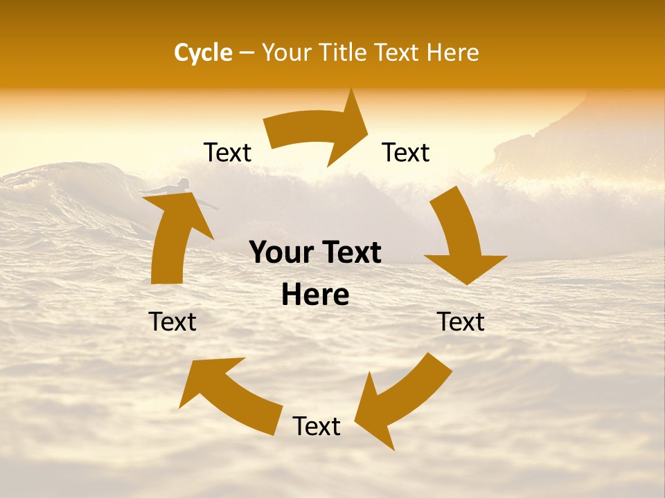 Sunrise Surfing PowerPoint Template