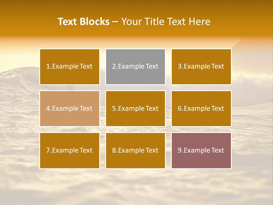 Sunrise Surfing PowerPoint Template