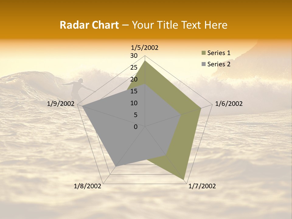 Sunrise Surfing PowerPoint Template