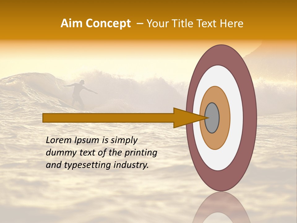 Sunrise Surfing PowerPoint Template