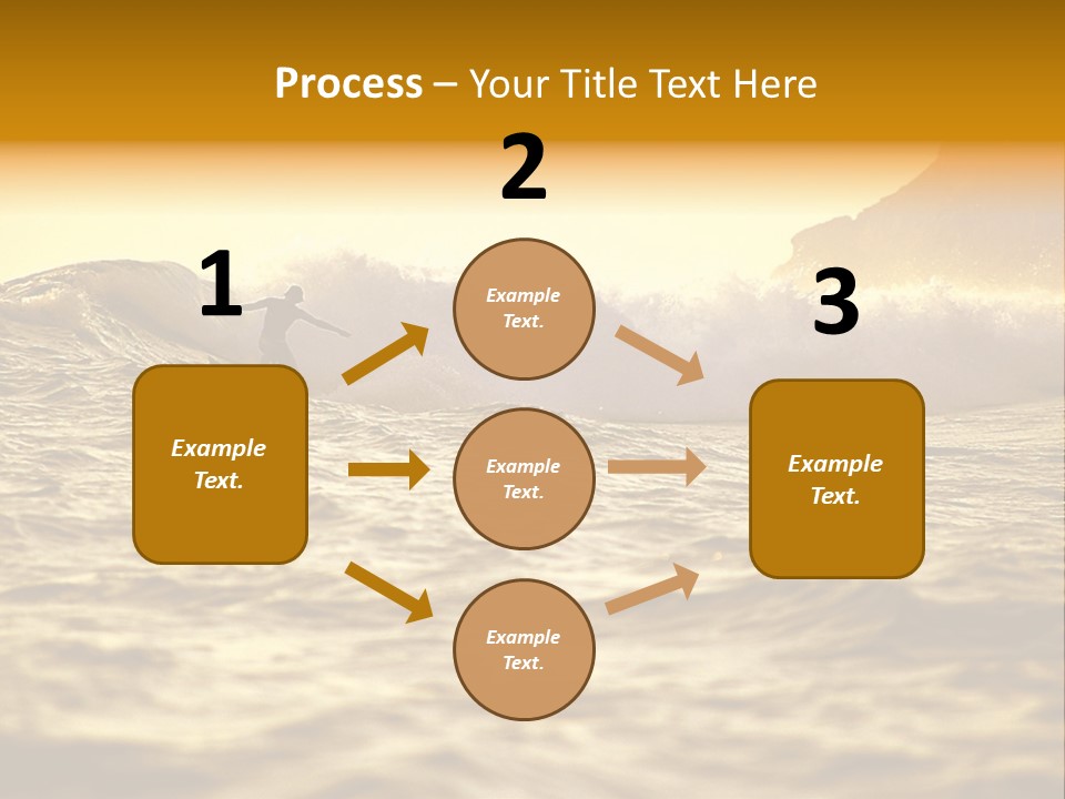 Sunrise Surfing PowerPoint Template