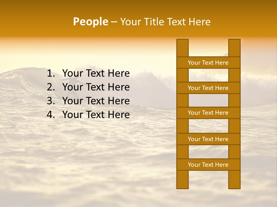 Sunrise Surfing PowerPoint Template