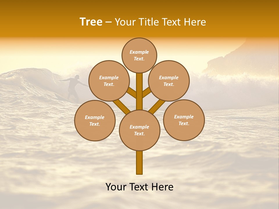 Sunrise Surfing PowerPoint Template