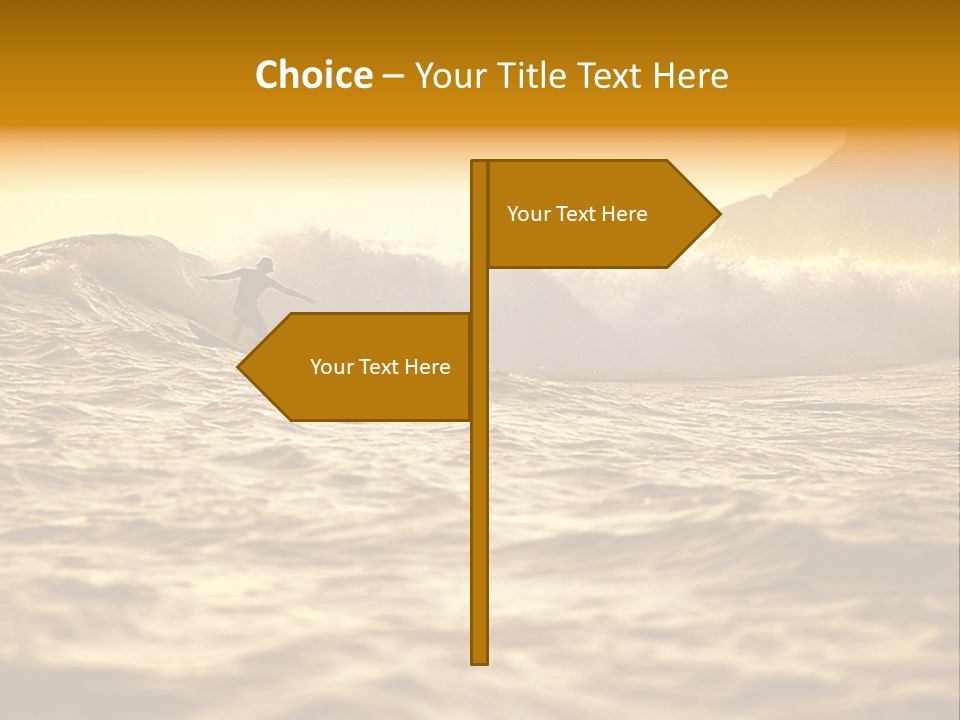 Sunrise Surfing PowerPoint Template