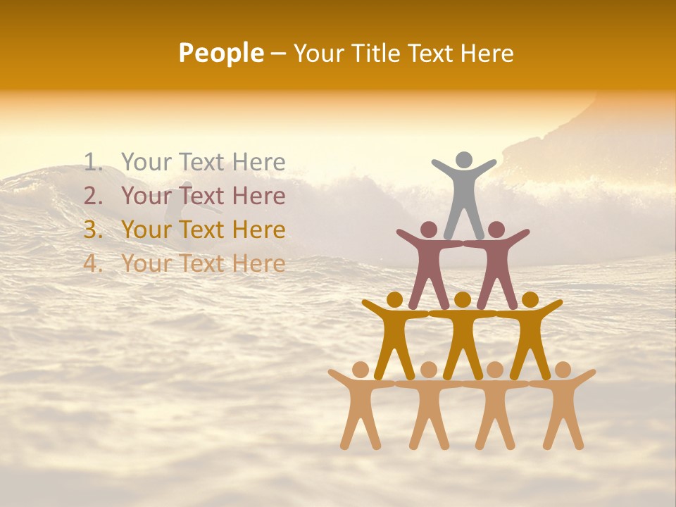 Sunrise Surfing PowerPoint Template