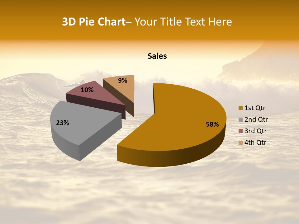 Sunrise Surfing PowerPoint Template