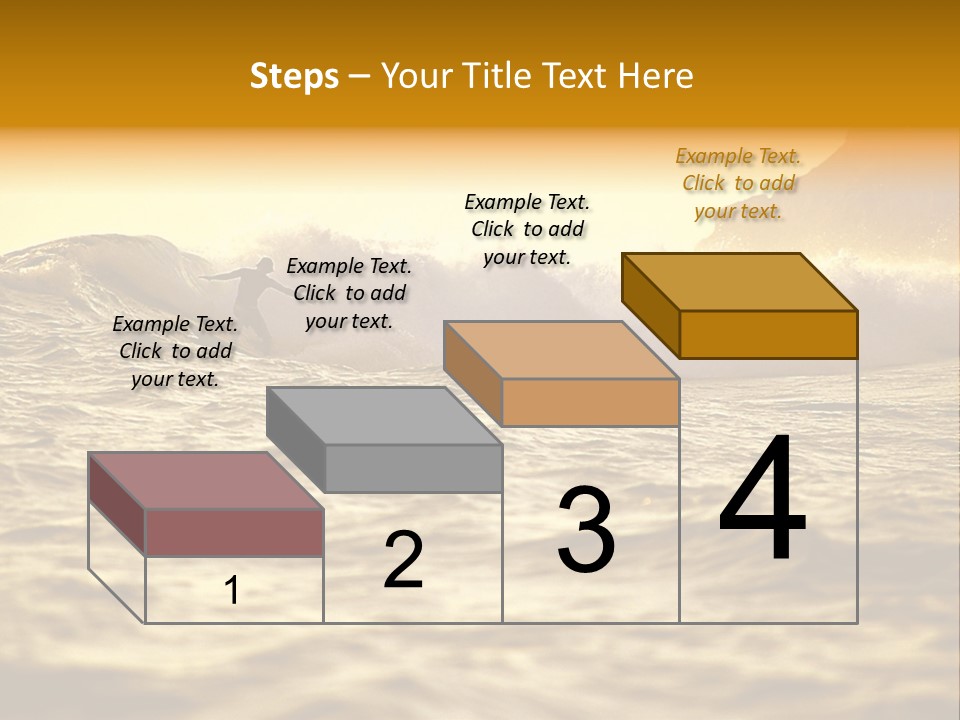 Sunrise Surfing PowerPoint Template