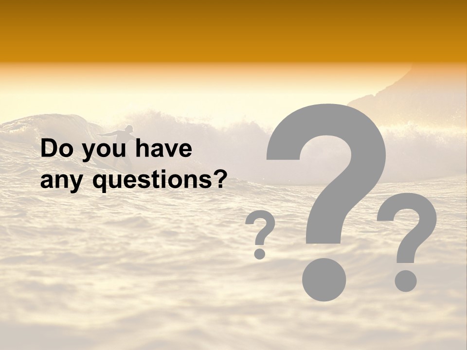 Sunrise Surfing PowerPoint Template