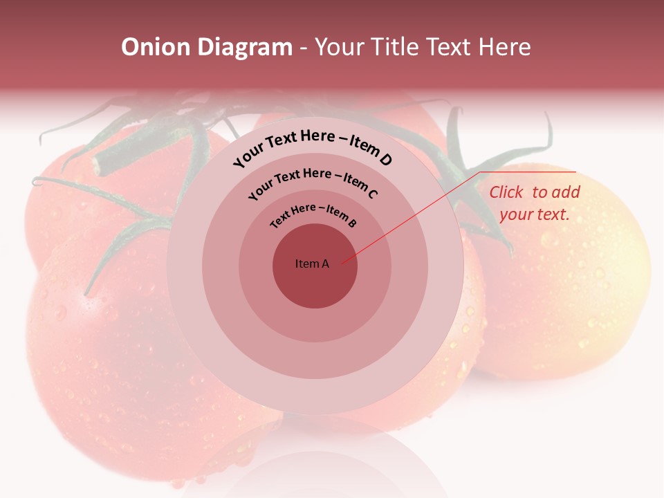 Close Up Of Fresh Red Tomatoes Isolated On White PowerPoint Template