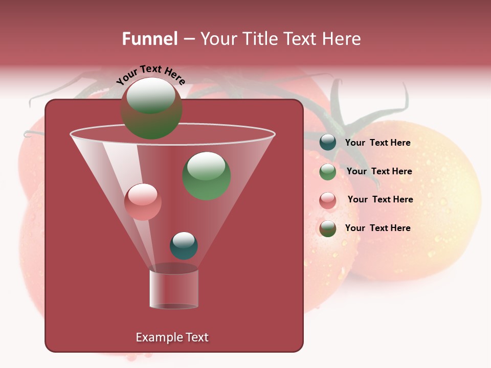 Close Up Of Fresh Red Tomatoes Isolated On White PowerPoint Template